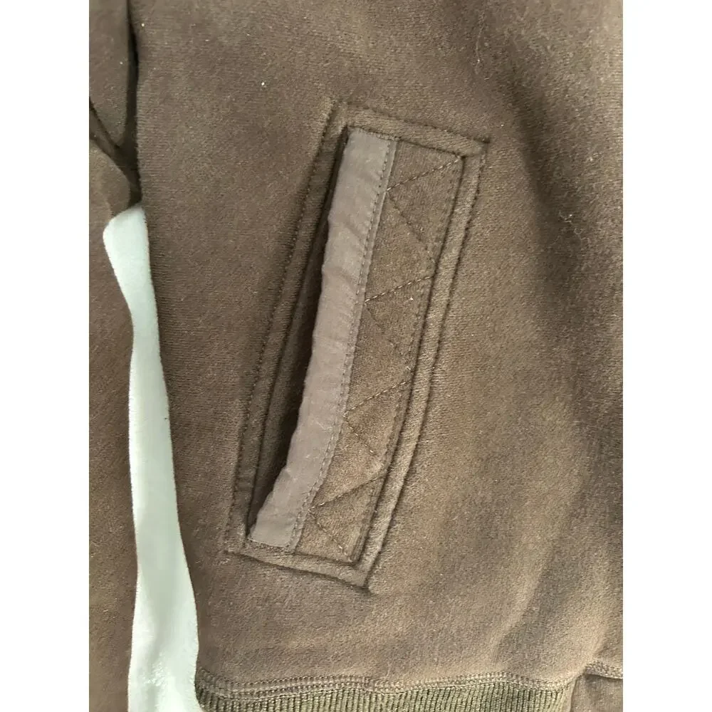 Vintage Hollister Y2K Sherpa Lined Zip Up Jacket Men's Medium